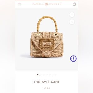 Avis Mini Woven Handbag - Natural Tan